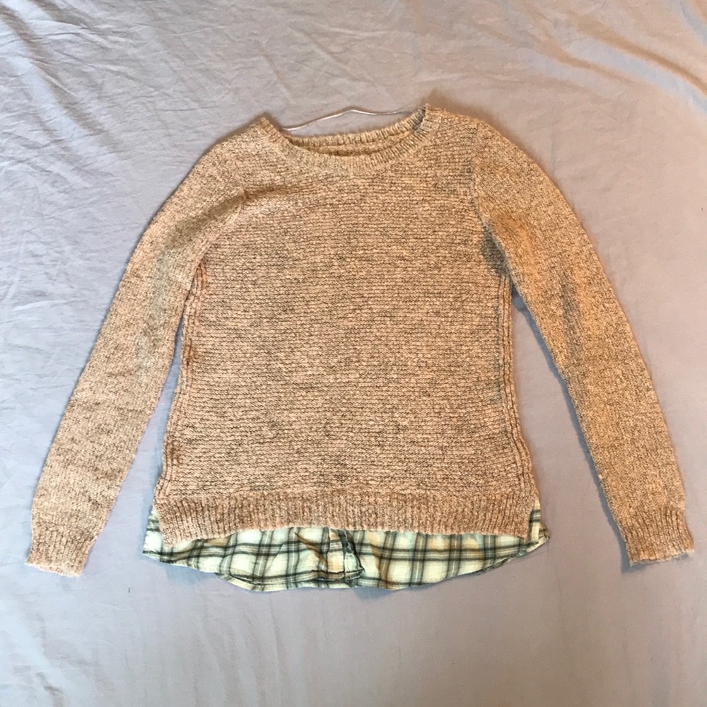 Fuzzy baby pink sweater